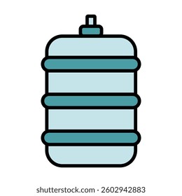 Water Bottle Illustration Icon Vector