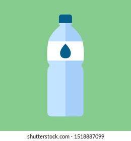 Water bottle, illustration, vector on white background.