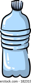 Wasserflasche, Illustration, Vektorgrafik auf weißem Hintergrund