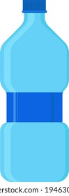 Water bottle, illustration, vector on white background.