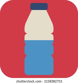 Water bottle, illustration, vector on a white background.