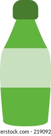 Water bottle, illustration, vector on a white background.
