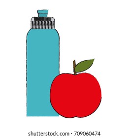 Water bottle isolated