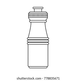 Water bottle isolated