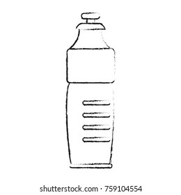 Water bottle isolated icon vector illustration graphic design