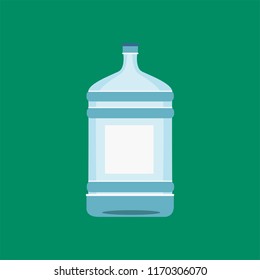 Water bottle isolated in white illustration