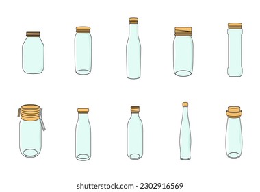 Water Bottle Jar Icon Illustration