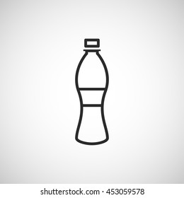 water bottle line icon