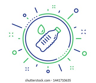 Water Bottle Line Icon. Clean Aqua Drink Sign. Liquid Symbol. Quality Design Elements. Technology Water Bottle Button. Editable Stroke. Vector