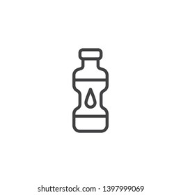 Water bottle line icon. linear style sign for mobile concept and web design. Pure water drink outline vector icon. Symbol, logo illustration. Pixel perfect vector graphics