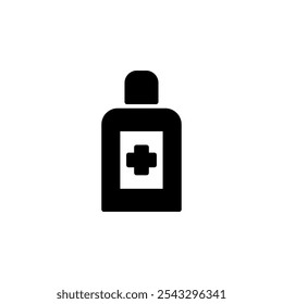 Water bottle line icon simple