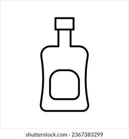 water bottle line icon stock illustration 