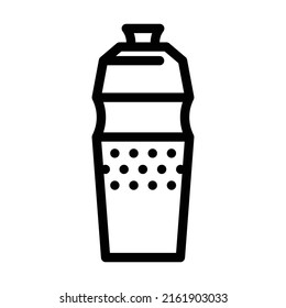 water bottle line icon vector. water bottle sign. isolated contour symbol black illustration