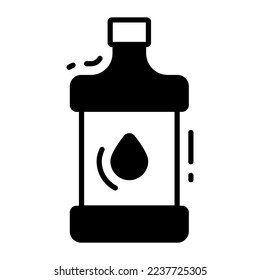 Water bottle, mineral water icon vector in trendy style