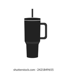 Botella de agua, vector de botellas de agua, botella de moda, icono del tumbler, ilustración del vector de botellas