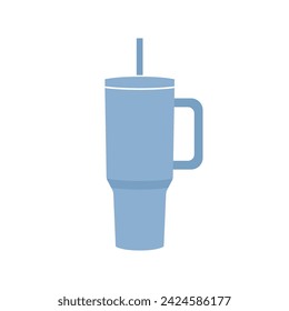 Water Bottle Mug, Water Bottle Vector, Trendy Bottle, Tumbler Icon, Coffee Tumbler, Bottle Vector Illustration