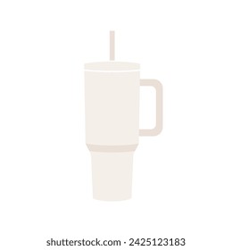 Water Bottle Mug, Water Bottle Vector, Trendy Bottle, Tumbler Icon, Coffee Tumbler, Bottle Vector Illustration