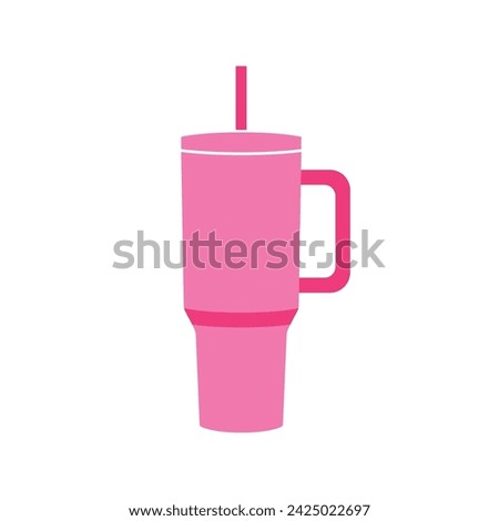 Water Bottle Mug, Water Bottle Vector, Trendy Bottle, Tumbler Icon, Coffee Tumbler, Bottle Vector Illustration