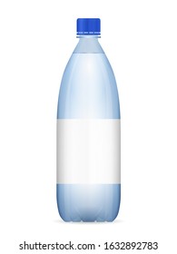 Water bottle on a white background. Vector illustration.
