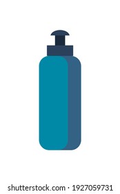 Water bottle on white background design, Drink beverage mineral liquid fresh natural healthy plastic container clear and cold theme Vector illustration