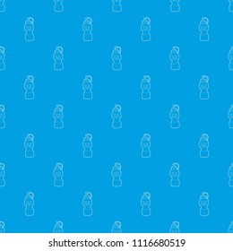 Water bottle pattern vector seamless blue repeat for any use