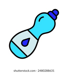 Water bottle set icon. Hydration container, fitness accessory, gym equipment, sports bottle, reusable, portable, eco-friendly, exercise, outdoor activities.