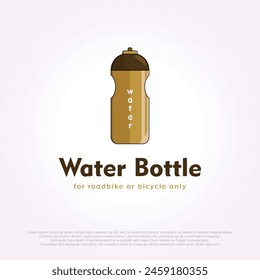 water bottle for sport logo icon vintage illustration design. water bottle element template