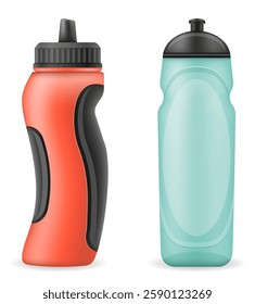 water bottle sports equipment for fitness stock cartoon vector illustration isolated on white background