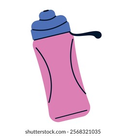 water bottle sports equipment isolated icon