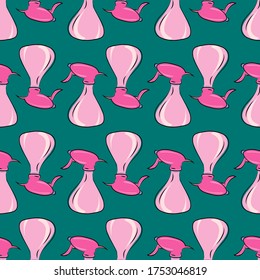 Water bottle spray pattern , illustration, vector on white background