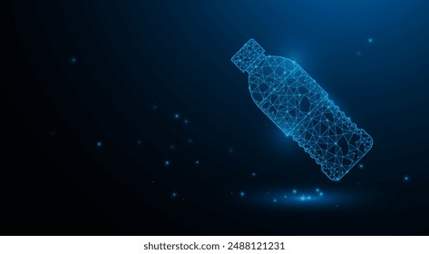  Water bottle technology graphic design background. Vector illustration. Vector Abstract technology circuit lines. Technology vector background.Eps10 vector illustration.