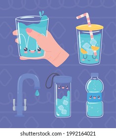 Water Bottle Thermo Cup Cute Cartoon