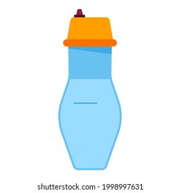 Water bottle vector cartoon illustration isolated on a white background.