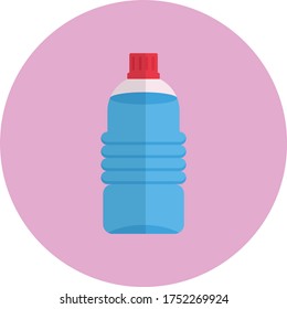 water bottle vector flat color icon 