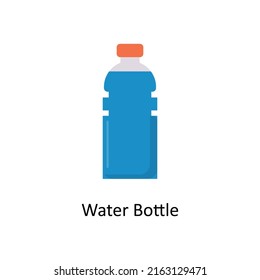 Botella de agua icono plano vectorial para web aislado en fondo blanco archivo EPS 10