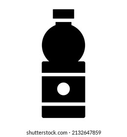 water bottle vector glyph Icon. Simple Creative vector Line Icon