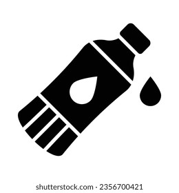 Water Bottle Vector Glyph Icon For Personal And Commercial Use.
