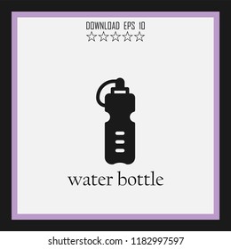 water bottle vector icon