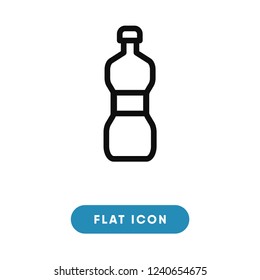 Water bottle vector icon
