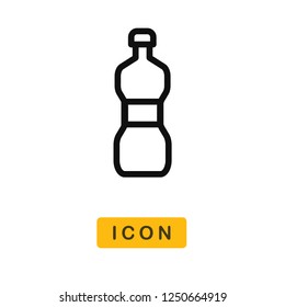 Water bottle vector icon