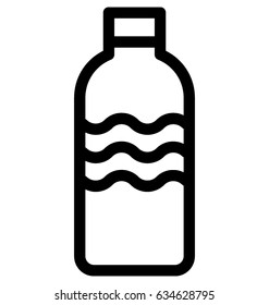 Water Bottle Vector Icon