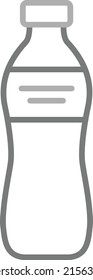 Icono vectorial de la botella de agua. Se puede usar para imprimir, móviles y aplicaciones web.
