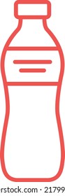 Water Bottle vector icon. Can be used for printing, mobile and web applications.