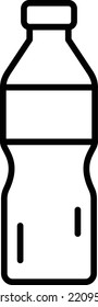 Icono vectorial de la botella de agua. Se puede usar para imprimir, móviles y aplicaciones web.