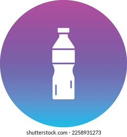 Icono vectorial de la botella de agua. Se puede usar para imprimir, móviles y aplicaciones web.