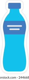 Wasserflaschen-Vektorgrafik-Symbol. Kann für Druck-, mobile und Web-Anwendungen verwendet werden.