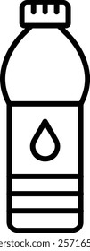 Water Bottle vector icon. Can be used for printing, mobile and web applications.
