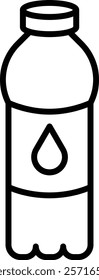 Water Bottle vector icon. Can be used for printing, mobile and web applications.