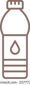 Water Bottle vector icon. Can be used for printing, mobile and web applications.