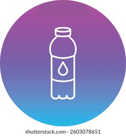 Water Bottle vector icon. Can be used for printing, mobile and web applications.